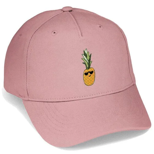 LIGARTI Bestickte Cap – Ananas – LIGARTI Tiermanufaktur, Altrosa, – Produktbild 1 von 4