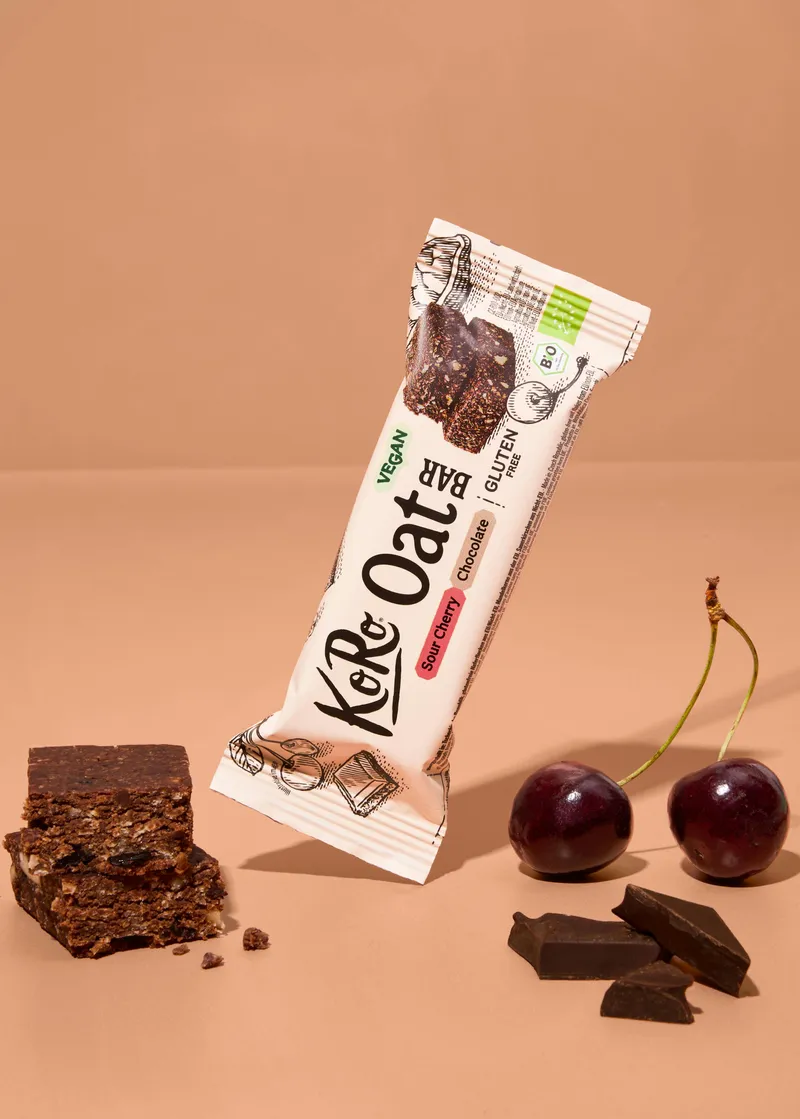 KoRo Bio Oat Bar Sour Cherry Chocolate | 60 g – Produktbild 1 von 5