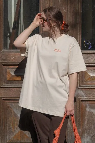 LITSCHI DESIGNS LITSCHI DESIGNS RELAXED SHIRT 'FLOW' AUS UNGEBLEICHTER BIOBAUMWOLLE, Peach, – Produktbild 2 von 4