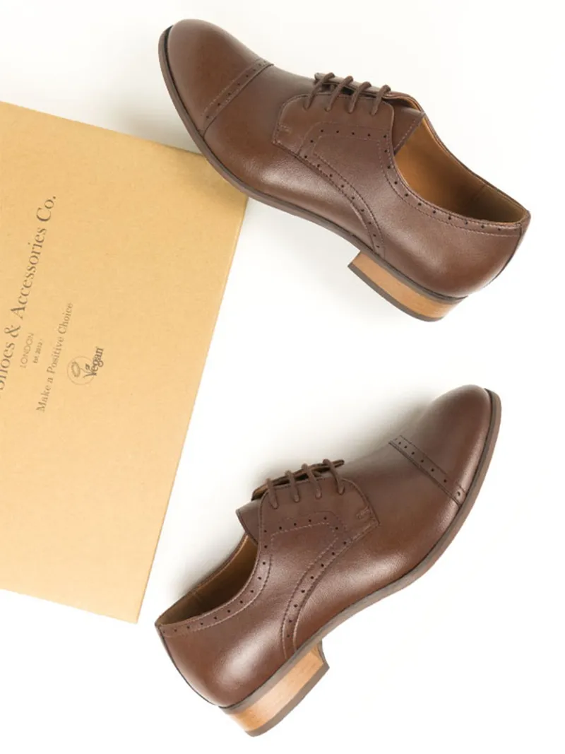 Will's Vegan Store Will's Vegan Store Herren vegan Derby's City Dunkelbraun, Braun, – Produktbild 2 von 2