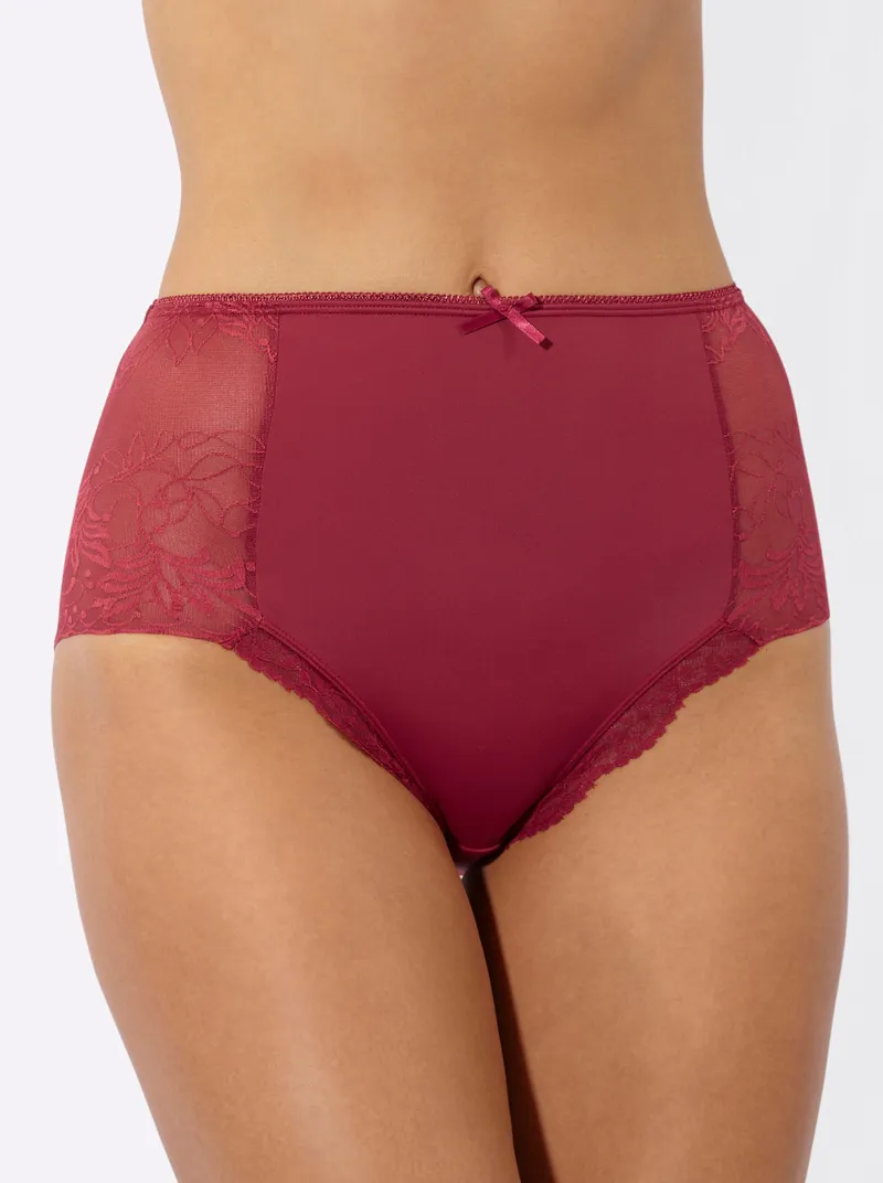 wäschepur Taillenslip 2x kirsche, 2x kirsche, – Produktbild 2 von 3