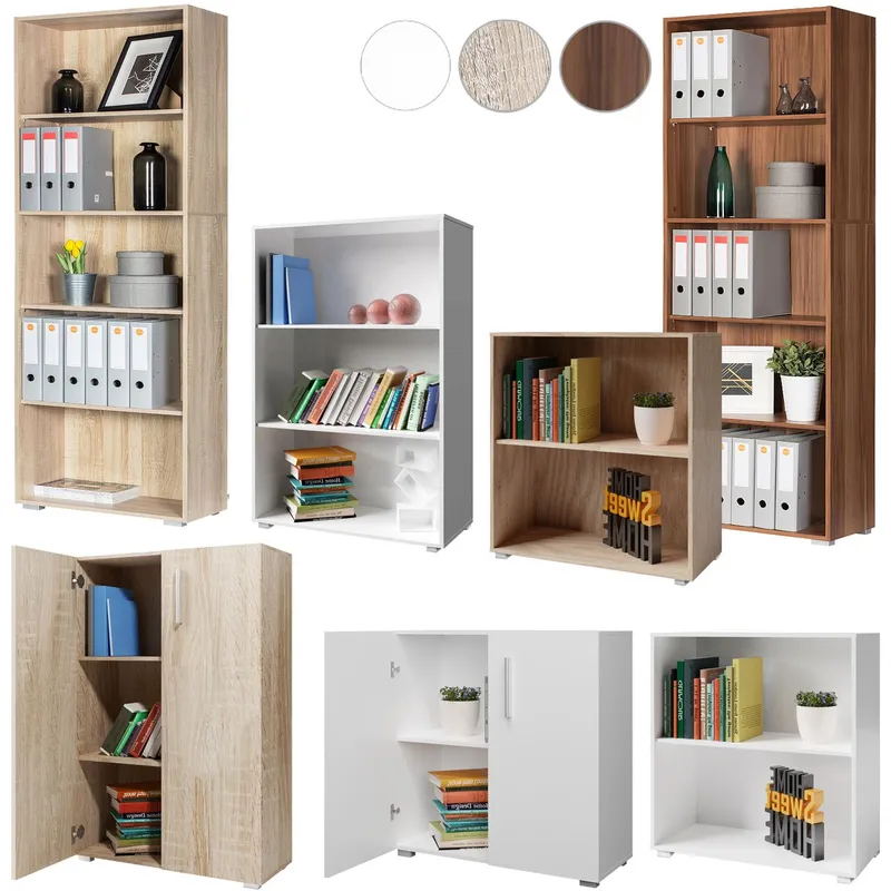 Casaria® Casaria Casaria Standregal Vela Eiche 5 Fächer 190 x 60 x 31cm braun – Produktbild 1 von 1