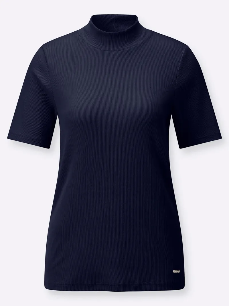 Witt Stehkragenshirt marine, Marine, – Produktbild 1 von 2
