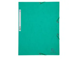 Exacompta 25 Exacompta Sammelmappen, Colorspan-Karton, 400 g/m², DIN A4, 3 Klappen, grün – Produktbild 1 von 1