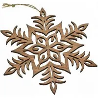 ReineNatur ReineNatur Weihnachtsschmuck – Stern – Eiche geölt - mit Goldkordel – Ø 17 cm oder 23 cm – Produktbild 1 von 1