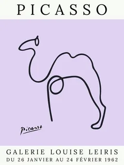 Photocircle Photocircle Poster / Leinwandbild - Picasso Kamel – lila – Produktbild 1 von 1