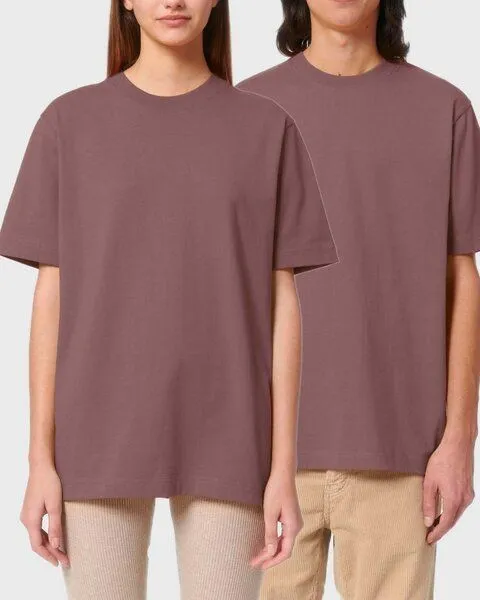 YTWOO YTWOO Sehr dickes Unisex T-Shirt | 240 g/qm | Top Premium Bio-Baumwolle, Purple, – Produktbild 1 von 4