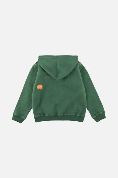 Trendsplant Trendsplant Kid's Organic Classic Hoodie Greener Pastures, Grün, – Produktbild 2 von 3
