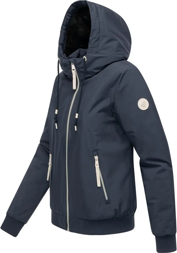 ragwear ragwear Bomberjacke Oggie Warm YOUMODO Wasserdichte Outdoorjacke mit Kapuze, Blau, – Produktbild 3 von 5