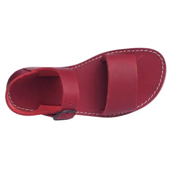 duckfeet duckfeet Sandale Lokken, Granate (rot), – Produktbild 2 von 4