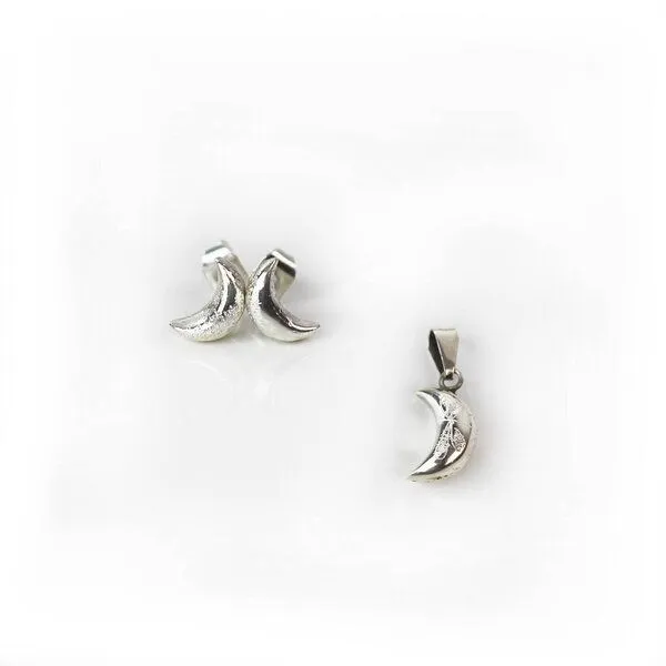Mitienda Shop Mitienda Shop Schmuck Set 925 Silber Ohrstecker & Anhänger – Produktbild 2 von 8