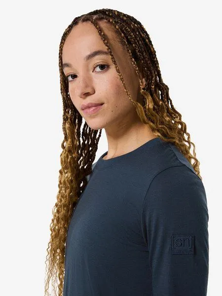 Super.Natural Super.Natural W CASUAL RIB BIO J LS für Damen, Merino, Blueberry, – Produktbild 3 von 4