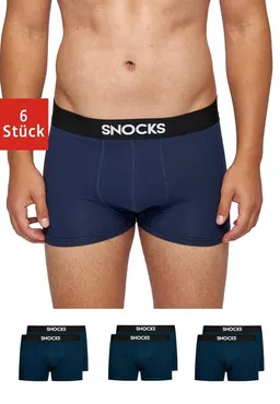 SNOCKS Boxershorts Enge Pants Herren Unterhose (6-St) aus Bio-Baumwolle, ohne kratzenden Zettel – Produktbild 1 von 1