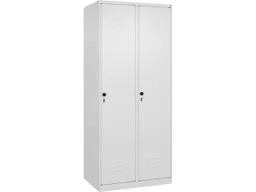 C+P C+P Spind Classic PLUS, 2 Abteile, 1850x800x500mm, Verkehrsweiß/Verkehrsweiß – Produktbild 1 von 1