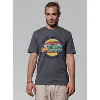 watapparel watapparel T-Shirt Unisex Travel and surf, Anthracite, – Produktbild 1 von 1