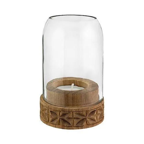 Chako Zanzibar Chako Zanzibar Recycling Windlicht Mkongo Weinflasche, Klar, – Produktbild 2 von 3