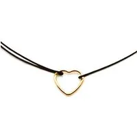juni juni Stoffarmbändchen mit Herz und verstellbarer Schiebeperle aus recyceltem Gold - mehrere Farben – Produktbild 1 von 1
