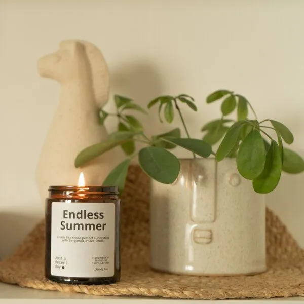 Just a decent day Just a decent day Endless Summer - Duftkerze - Handmade - Sojawachs – Produktbild 2 von 4