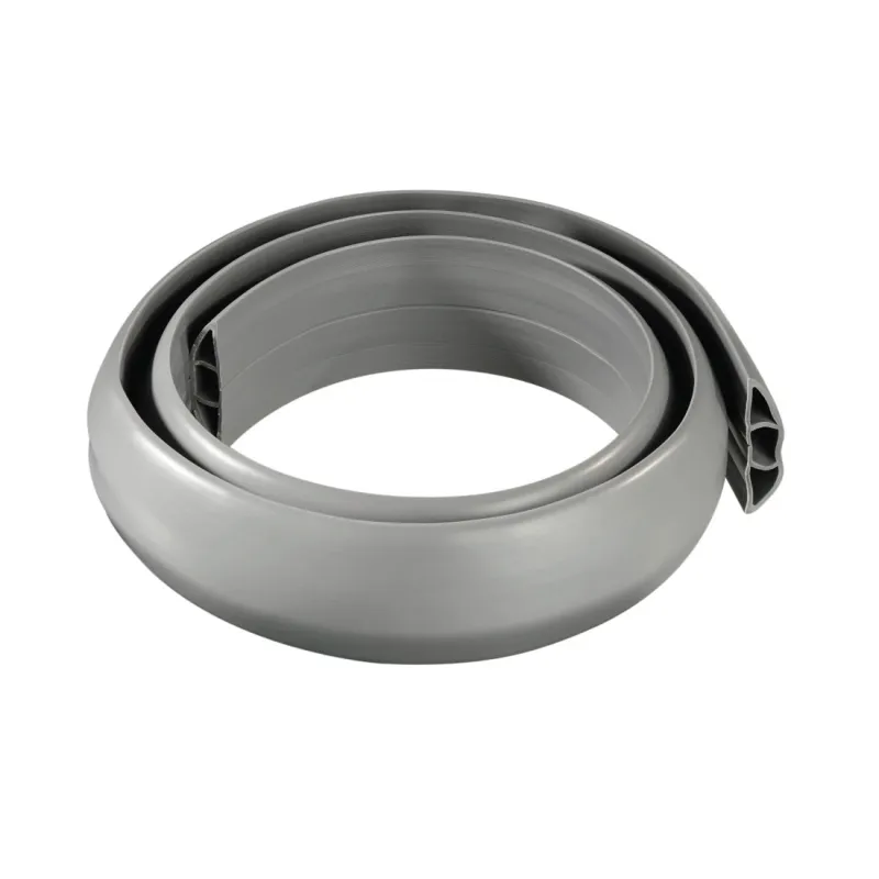 Hama Hama Flexibler Kabelkanal, selbstklebend, halbrund, 180 x 6 x 1 cm, PVC, Grau, – Produktbild 2 von 5