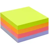 Info Info Haftnotizen "Recycling Würfel Mix Brillant" 2 x 400 Blatt, 75 x 75 mm, farbig sortier – Produktbild 1 von 1