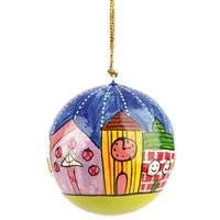 El Puente El Puente Deko-Anhänger "Weihnachtsstraße" | Fair Trade & Handmade aus Indien – Produktbild 1 von 1