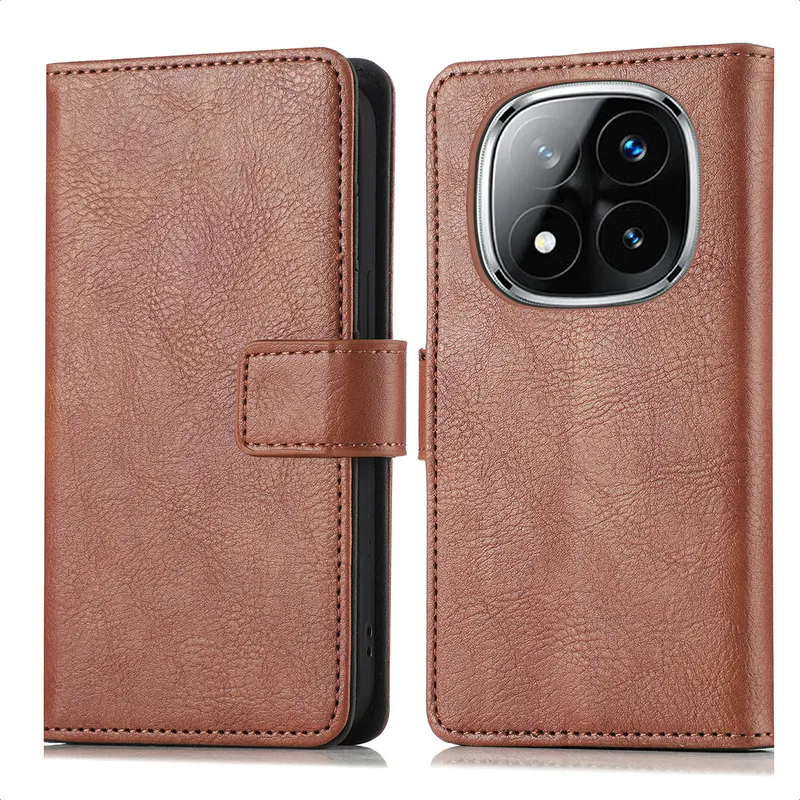 imoshion imoshion Luxuriöse Klapphülle für das Xiaomi Poco X7, Braun, – Produktbild 1 von 1