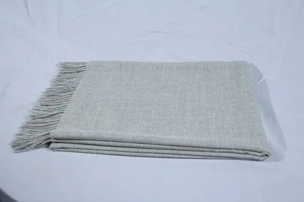 Alpenleder Alpenleder Alpaka-Decke, Hellgrau, – Produktbild 1 von 2
