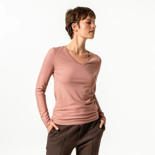 Living Crafts Living Crafts Langarm-Shirt - TARANA, Dried rose (pink), – Produktbild 1 von 3