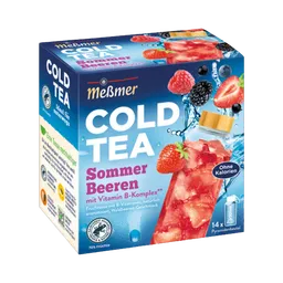 Meßmer Meßmer Cold Tea Sommerbeeren, Teebeutel zum kalt aufgiessen, 1 Beutel für ca. 500 ml Wasser, 38g – Produktbild 1 von 1