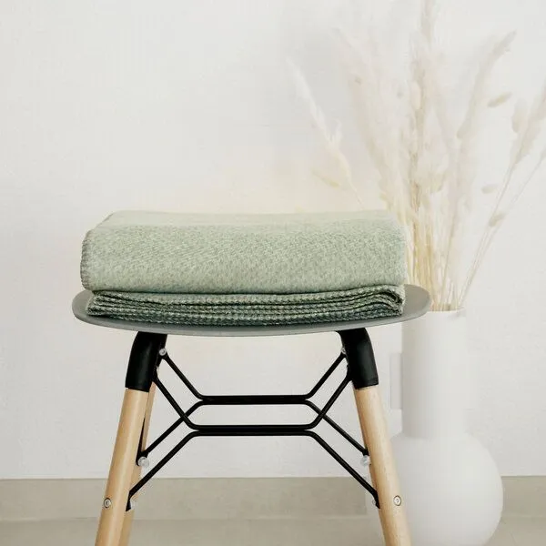 RIEMA Germany RIEMA Germany Kuscheldecke EMMA aus Bio-Baumwolle OEKO-Tex, Grün, – Produktbild 2 von 4