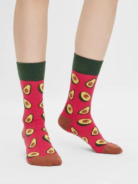 Natural Vibes Natural Vibes Avocado Socken Bio GOTS | Bunte Socken | Herren Damen Socken | Funny socks – Produktbild 2 von 3