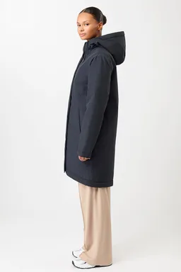 LangerChen LangerChen Damen vegan Parka Padded Slightly Tailored Navy – Produktbild 1 von 1
