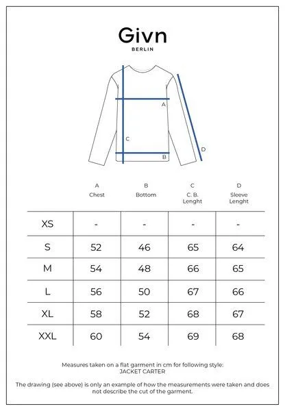 Givn Berlin Givn Berlin Strukturierte Blousonjacke GBCARTER aus Bio-Baumwolle, Blau, – Produktbild 1 von 4