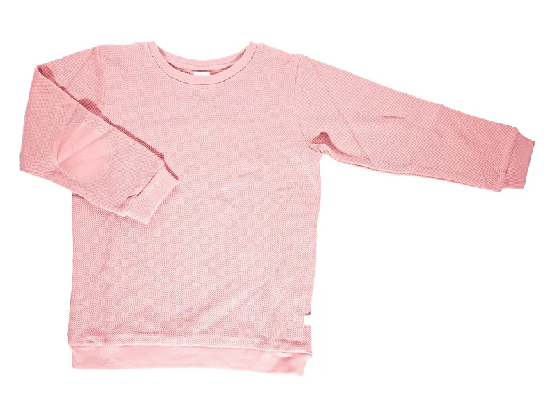 Leela Cotton Leela Cotton Kinder Pullover Piqué Qualität, Rosa, – Produktbild 1 von 1