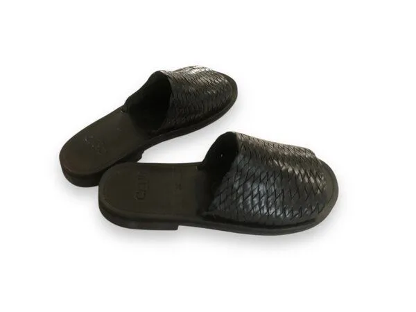 CANO CANO Slipper Sandale LAURA, Schwarz, – Produktbild 3 von 4