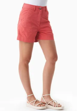 ORGANICATION ORGANICATION Damen vegan Shorts Regular-Fit Rot – Produktbild 1 von 1
