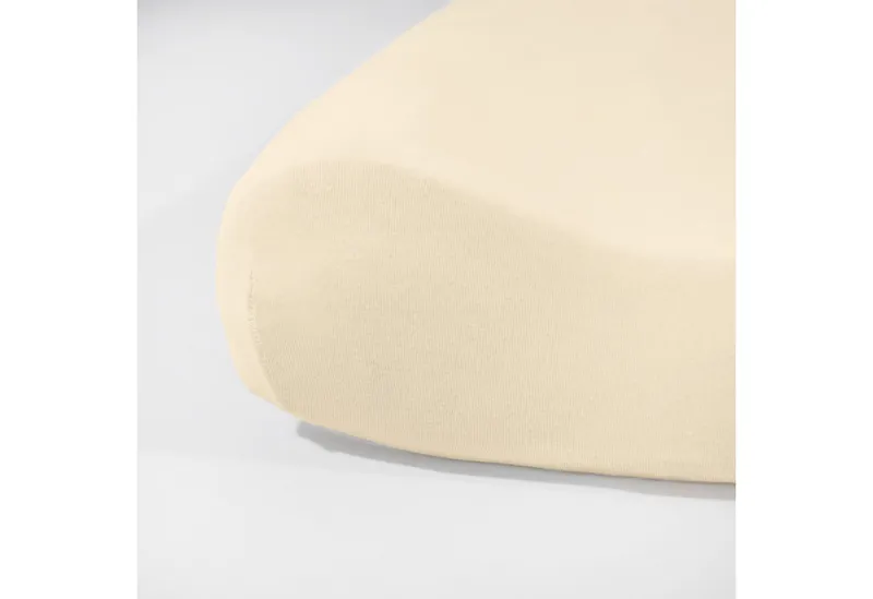 Traumschloss Kissenbezug Flex, (1 Stück), Edel-Jersey, mit Reißverschluss, Seitenschläferkissen, Beige, – Produktbild 3 von 4