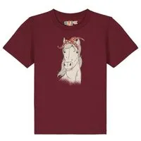 watabout kids watabout.kids T-Shirt Kinder Pferd, Burgundy, – Produktbild 1 von 1