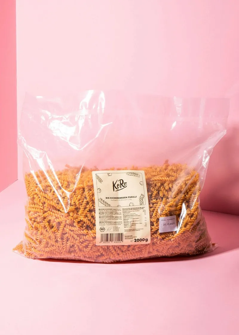 KoRo Bio Fusilli aus Kichererbsen 2 kg – Produktbild 1 von 5