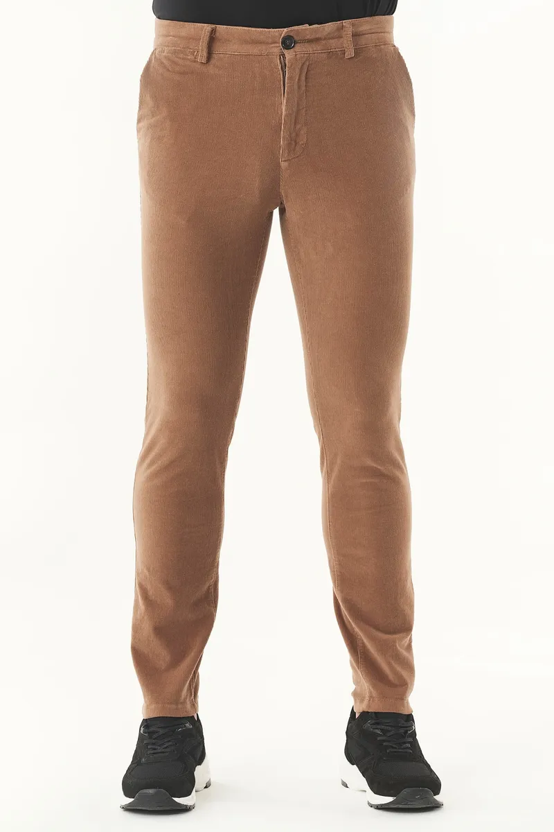 ORGANICATION ORGANICATION Herren vegan Kordhose Slim Fit Camel, Braun, – Produktbild 2 von 2