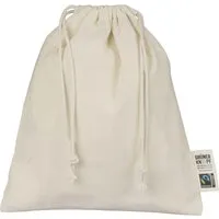 Memo memo Bio-Baumwoll-Zuziehbeutel, mit Fairtrade-Siegel,natur,25x30cm – Produktbild 1 von 1