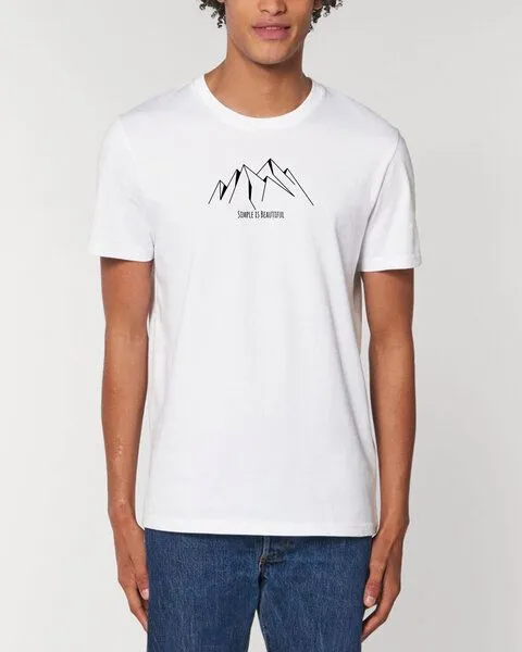Human Family Human Family Bio Unisex Rundhals T-Shirt "Create - Simplicity", Weiss, – Produktbild 3 von 4