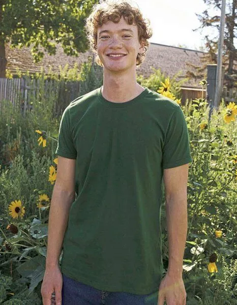 Neutral Neutral® Unisex T-Shirt Rollärmel Bio Baumwolle, Bottle green, – Produktbild 4 von 4