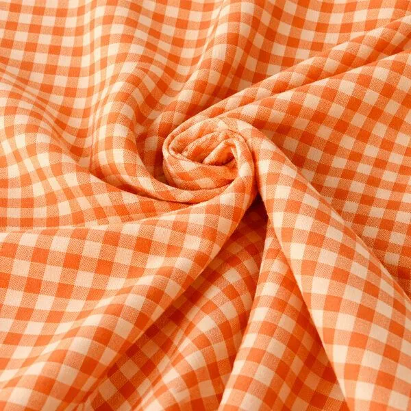 PAPATE PAPATE Flaches Bettlaken aus Bio-Baumwollgaze, Orange, – Produktbild 4 von 4