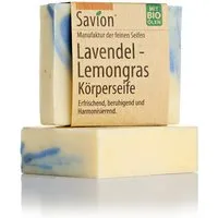 Savion feine Seifen Manufaktur Biologische Duschseife Lavendel-Lemongras 80 g Für jeden Hauttyp – Produktbild 1 von 1