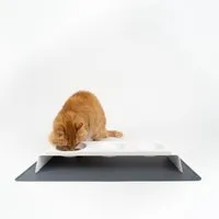 LucyBalu LucyBalu SQUARE Katzen Napfunterlage anthrazit L – Produktbild 1 von 1