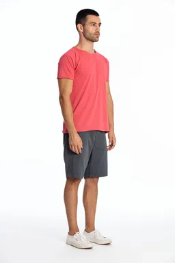 RAVENS VIEW IBIZA RAVENS VIEW IBIZA Herren vegan T-Shirt Rundhalsausschnitt Wild Flamingo Rosa – Produktbild 1 von 1