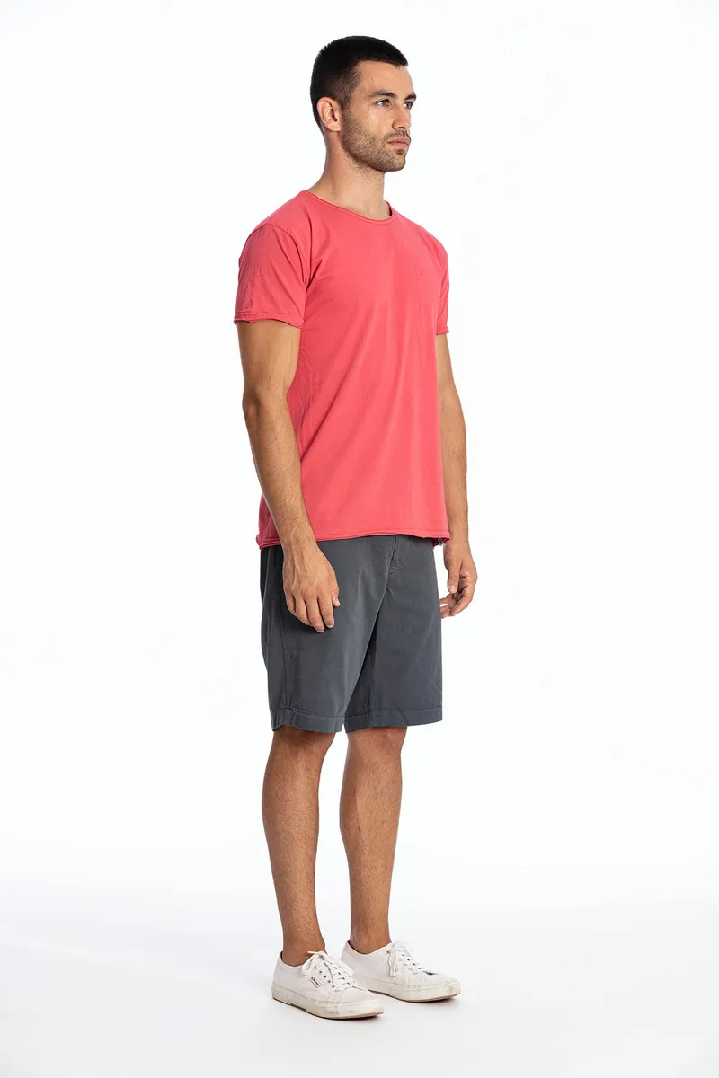 RAVENS VIEW IBIZA RAVENS VIEW IBIZA Herren vegan T-Shirt Rundhalsausschnitt Wild Flamingo Rosa, Dunkelpink, – Produktbild 1 von 2