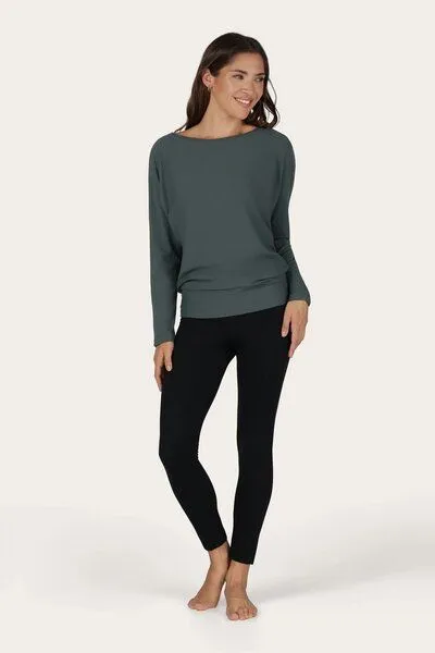Urban Goddess Urban Goddess Budhi Yoga Langarm Shirt, Pinyon (grau), – Produktbild 5 von 5