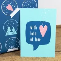 Bow & Hummingbird Bow & Hummingbird Postkarte With lots of love – Produktbild 1 von 1
